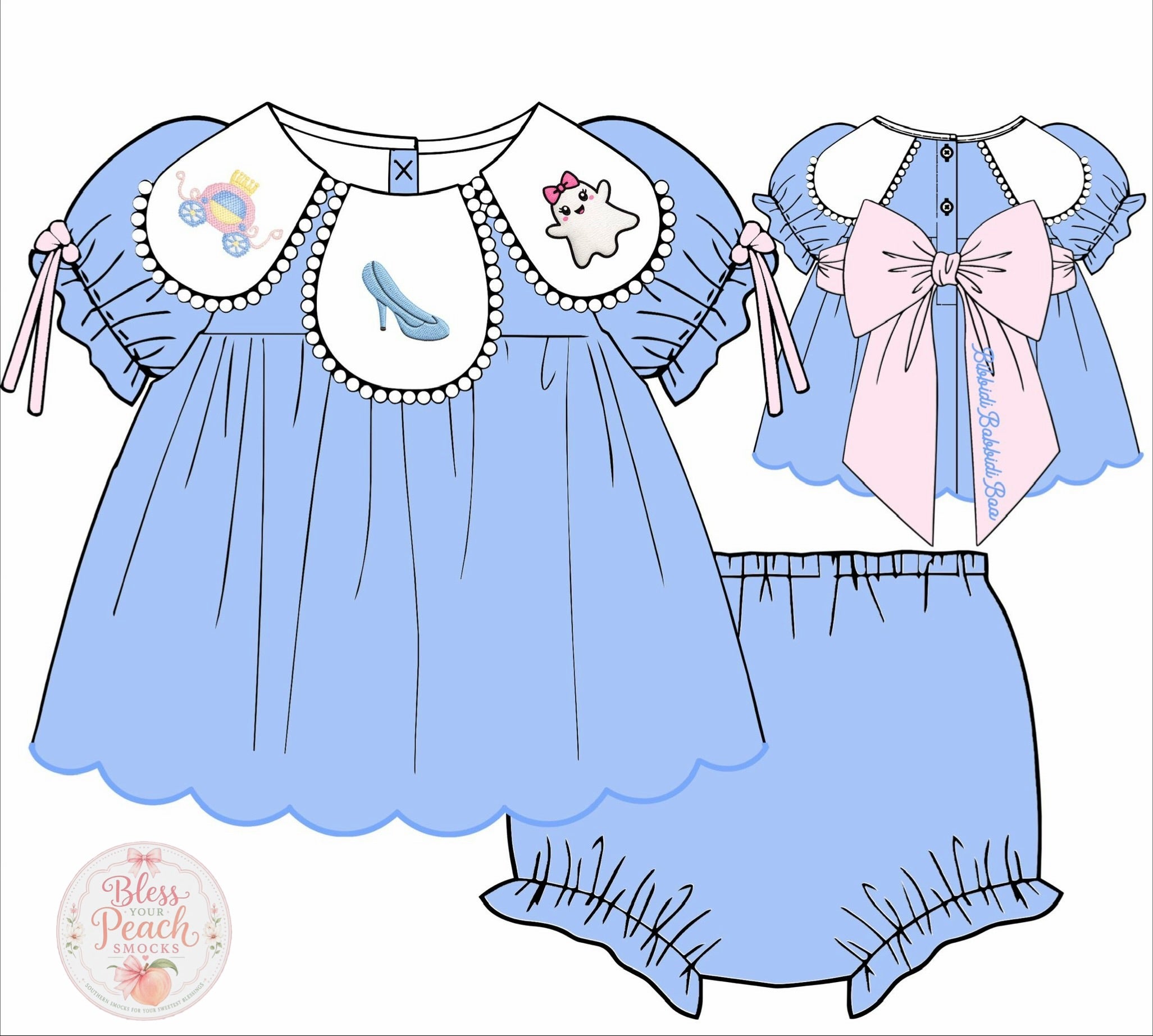 Once upon a boo bloomer set